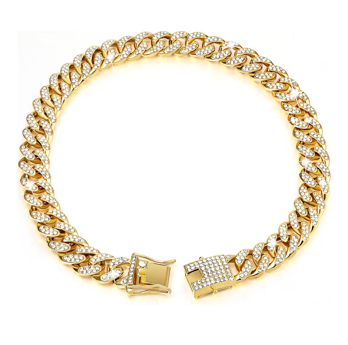 Bling and Treats Gold Dog Chain - Medium